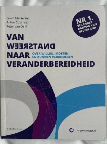 Van weerstand naar veranderbereidheid boek, Erwin Metselaar, Zo goed als nieuw, Beta, HBO