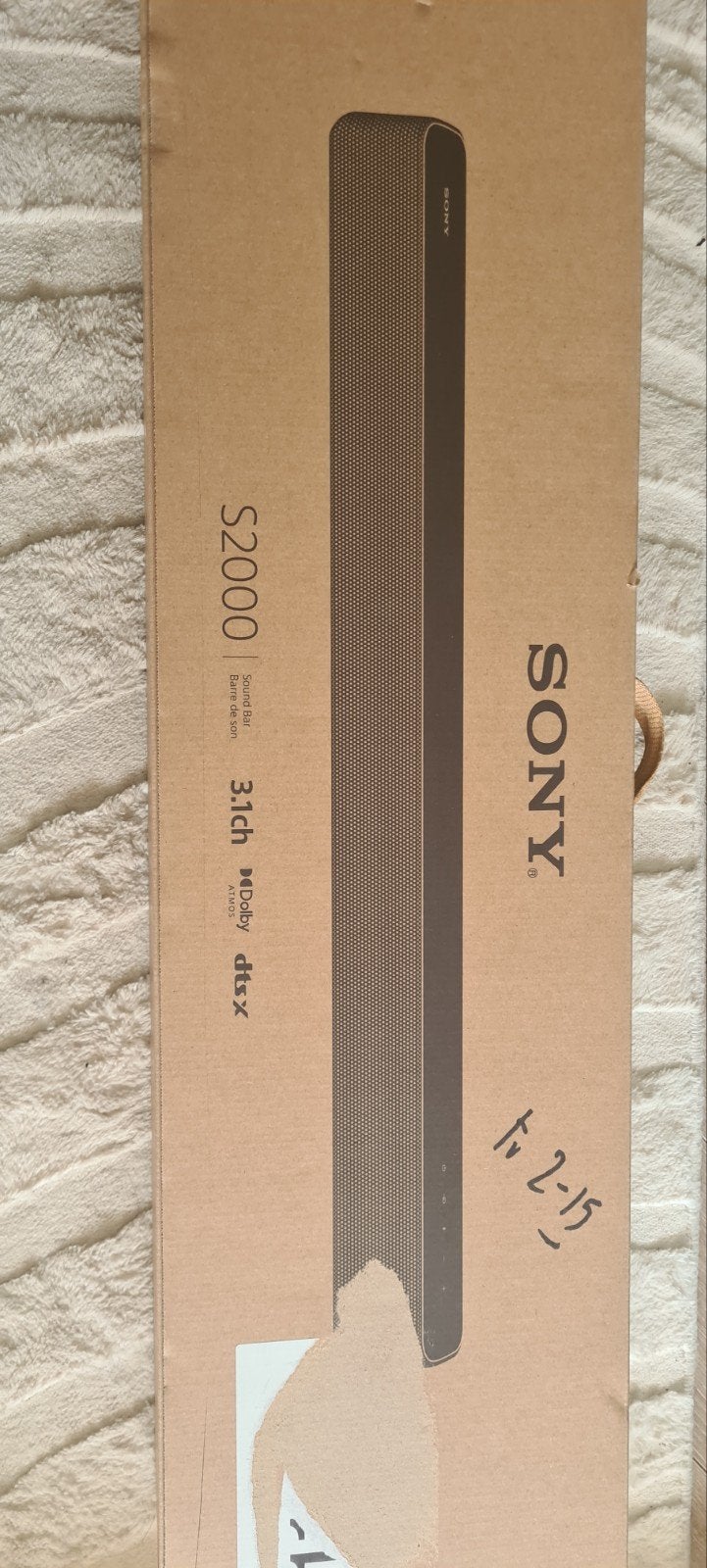 Sony HT-S2000 Soundbar nieuw met garantie, Ophalen of Verzenden, Bluetooth, Zo goed als nieuw