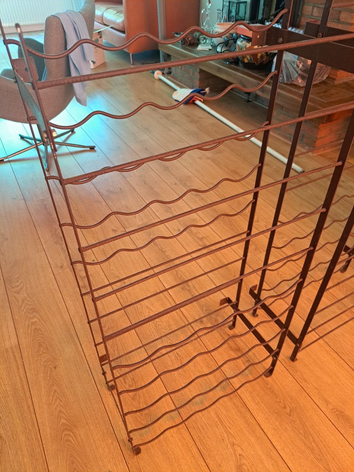 Wijnrekken, Huis en Inrichting, Woonaccessoires | Wijnrekken, Ophalen, Metaal, Minder dan 50 cm, 25 flessen of meer