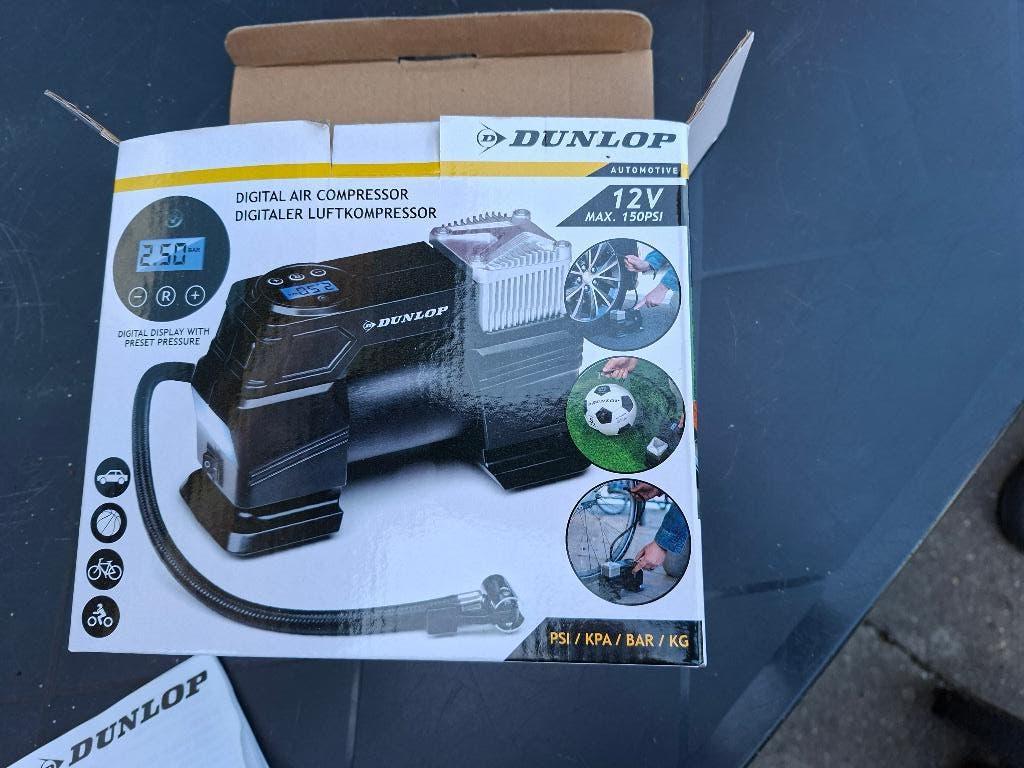 Dunlop Digitle Luchtcompressor 12V/ 150PSI, Auto diversen, Ophalen of Verzenden, Nieuw