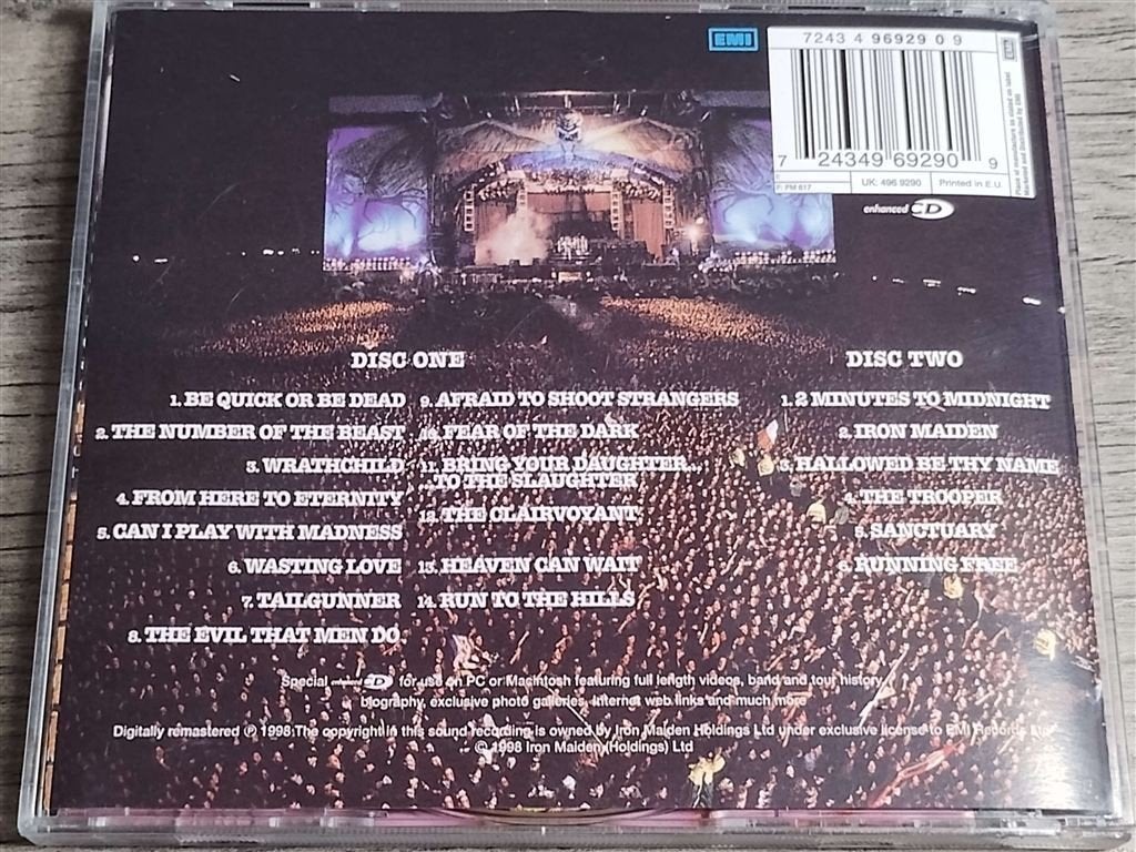 Iron Maiden - Live At Donington [2 CD] NIEUW, Cd's en Dvd's, Ophalen of Verzenden, Gebruikt