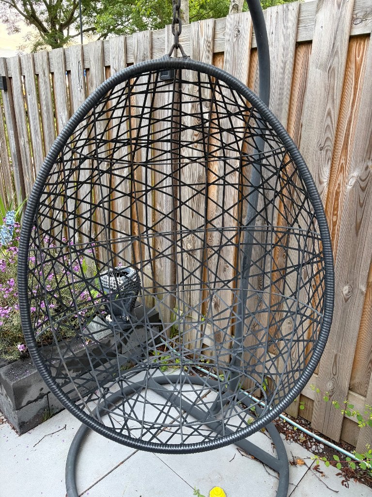 Hang ei stoel, Ophalen, Gebruikt, Aluminium