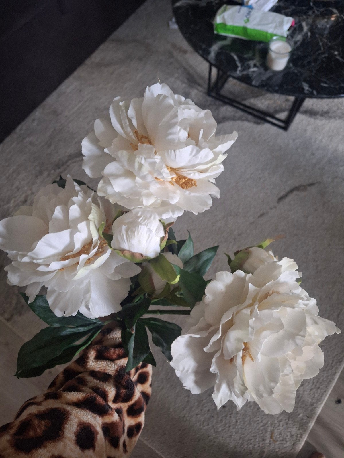 Zijden pioenrozen - 3 losse takken, Ophalen, Binnen, Kunstbloem, Zijde