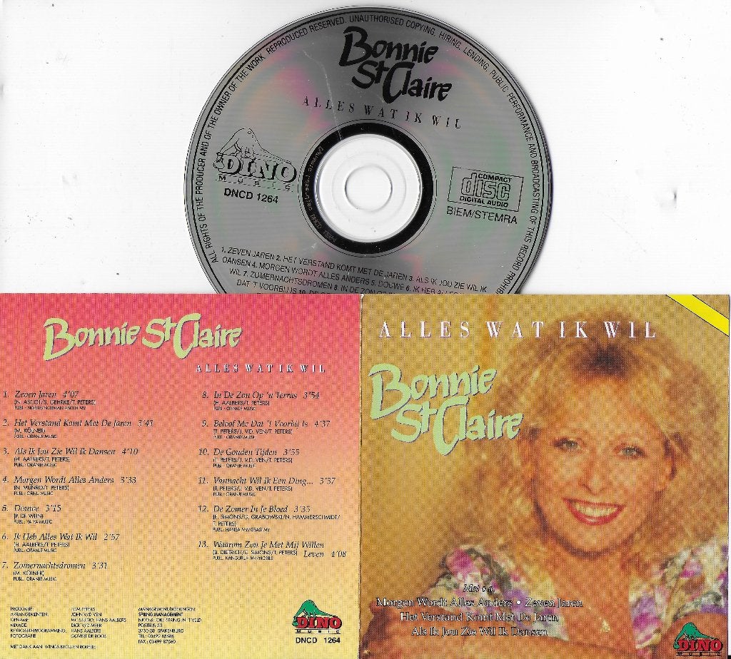 Cd bonnie st claire: -- alles wat ik wil, Ophalen of Verzenden, Zo goed als nieuw