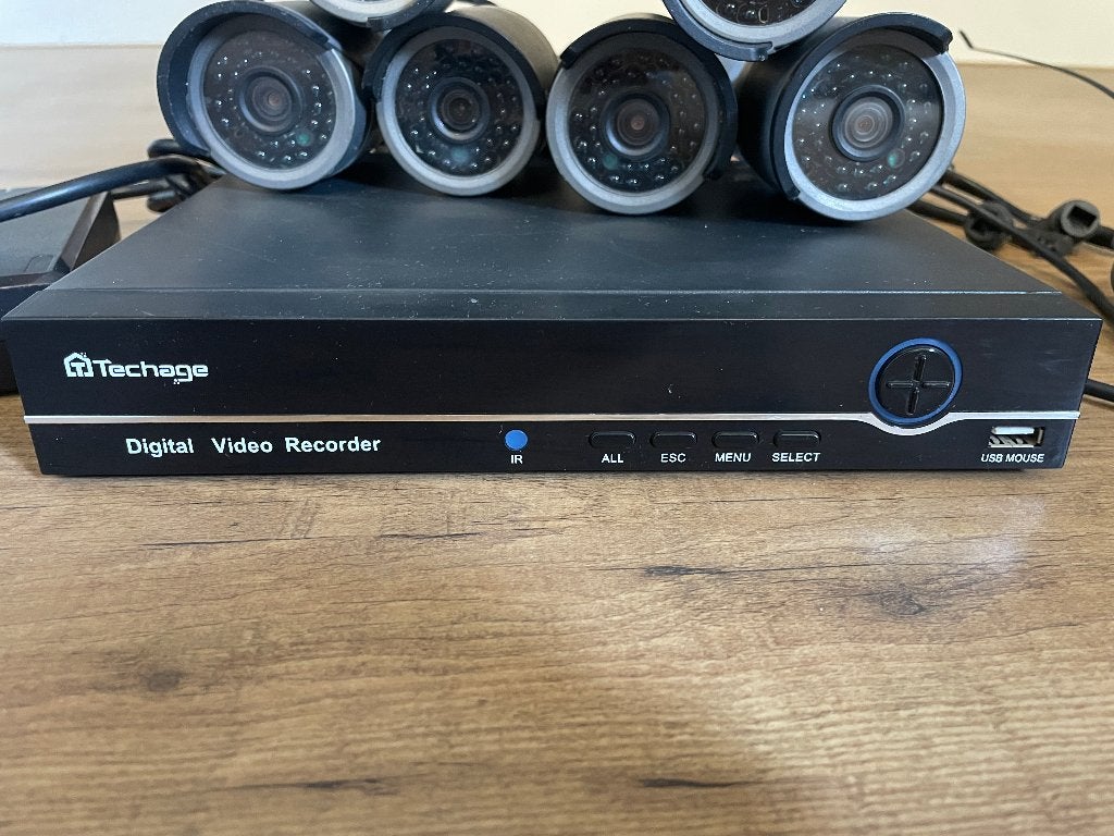 camera bewaking set, Audio, Tv en Foto, Videobewaking, Gebruikt, Ophalen of Verzenden