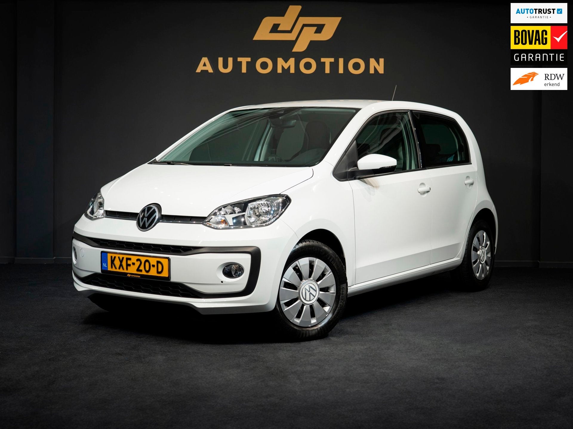 Volkswagen UP! 1.0 1e Eig/Cam/Stoelverwarming/Cruise/Lane As, Dealer onderhouden, Gebruikt, 4 stoelen, Bedrijf