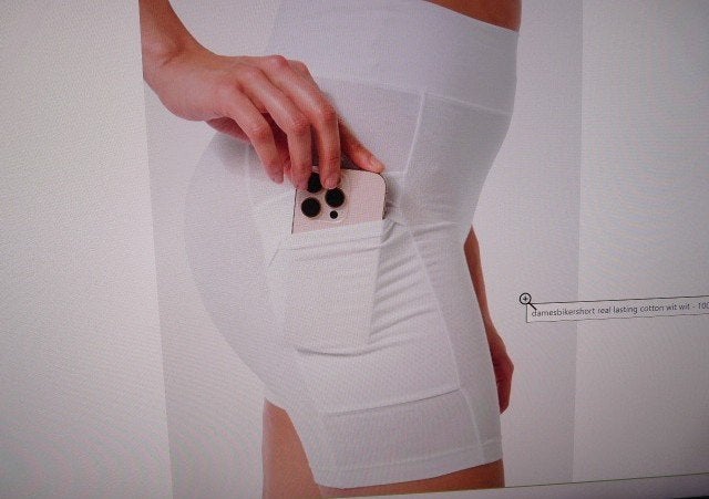 witte bikershort short voor onder rok jurk  maat s/m, Onbekend, Ophalen of Verzenden, Wit, Broekje of Short