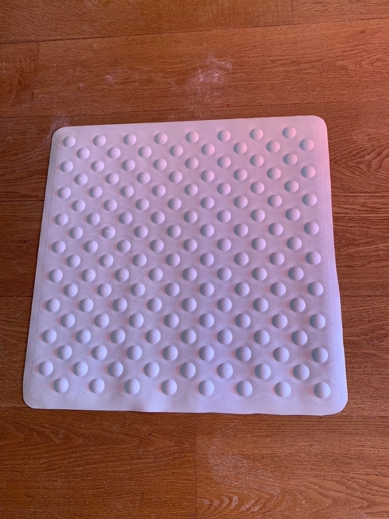 Badmat antislip, Ophalen of Verzenden, Zo goed als nieuw, Wit, Badmat