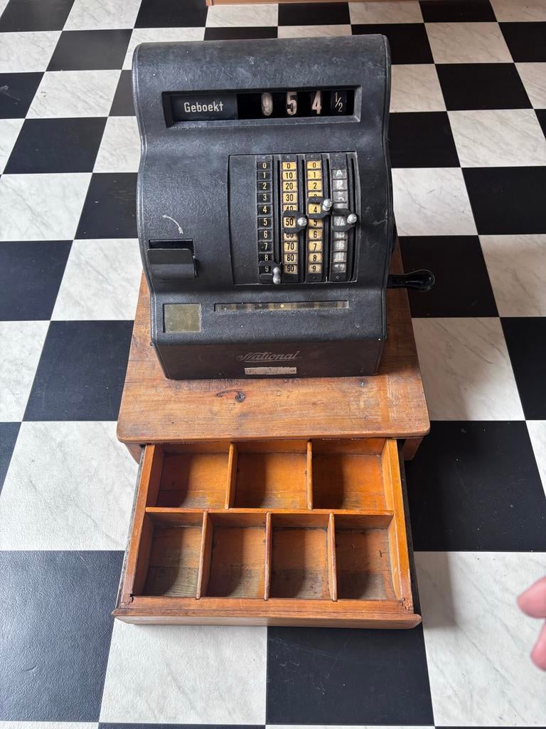 Antieke National Kassa Model 1642 - Jaren '20/'30, Antiek en Kunst, Ophalen