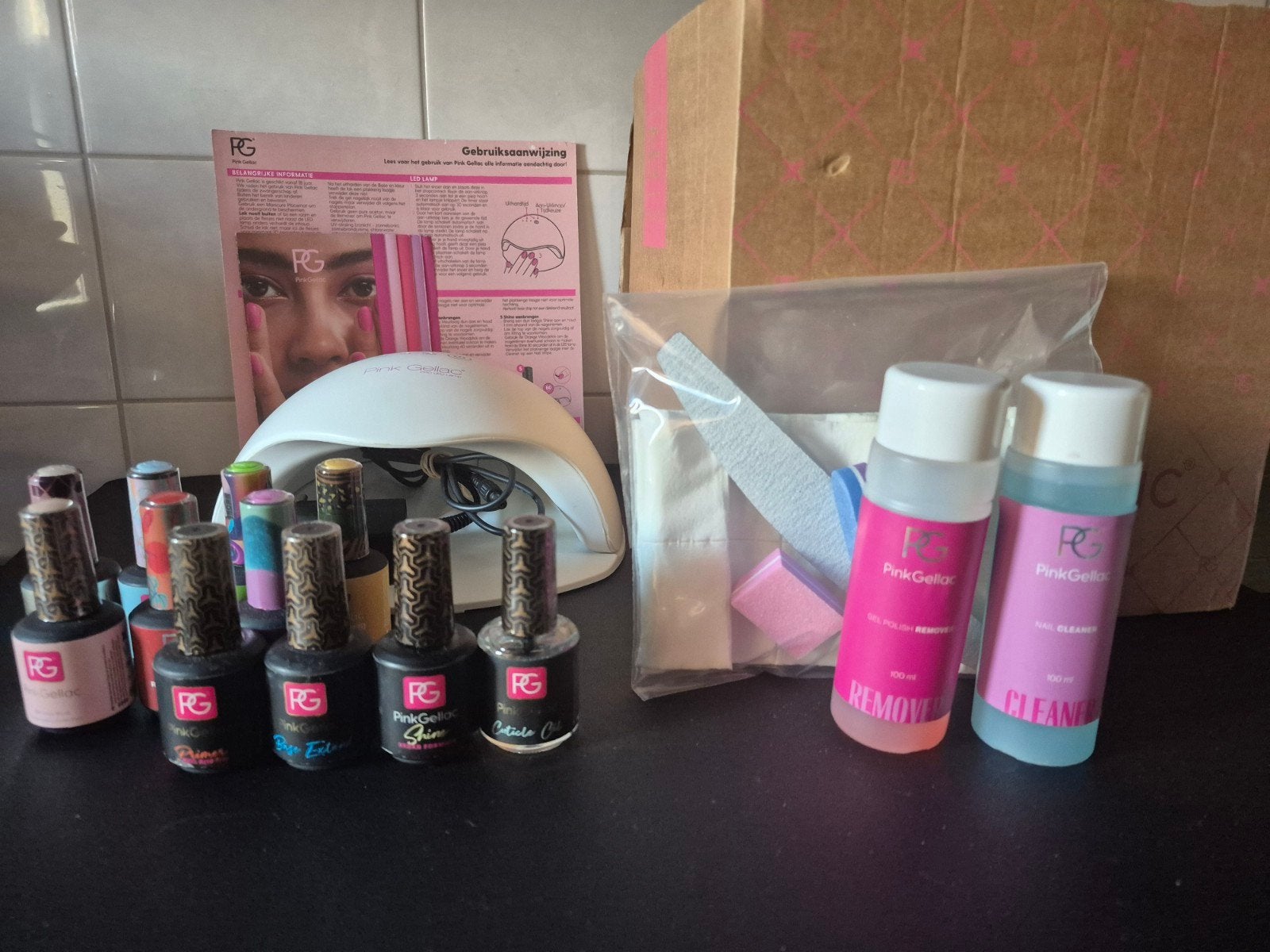 Pink gellac P, Sieraden, Tassen en Uiterlijk, Ophalen of Verzenden, Zo goed als nieuw, Overige kleuren, Handen en Nagels