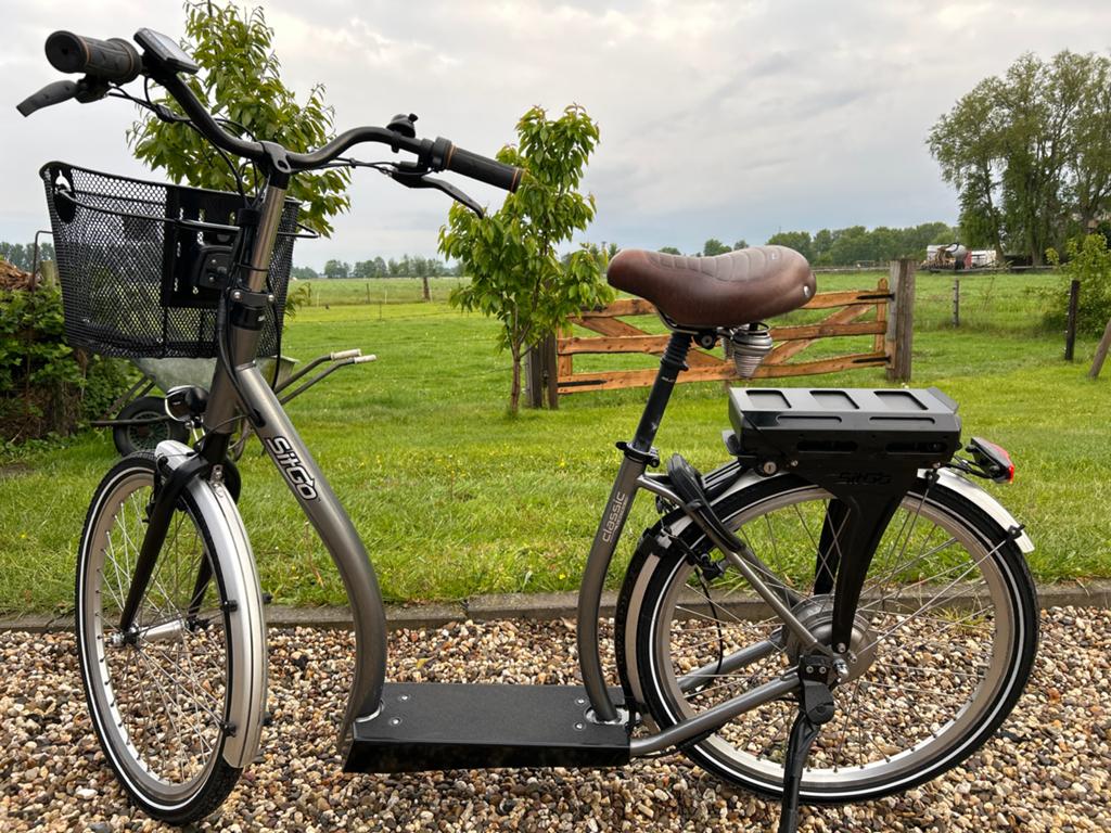 SitGo Elektrische Step/E-step Classic, Fietsen en Brommers, Elektrische fietsen, Ophalen, Zo goed als nieuw, 30 tot 50 km per accu
