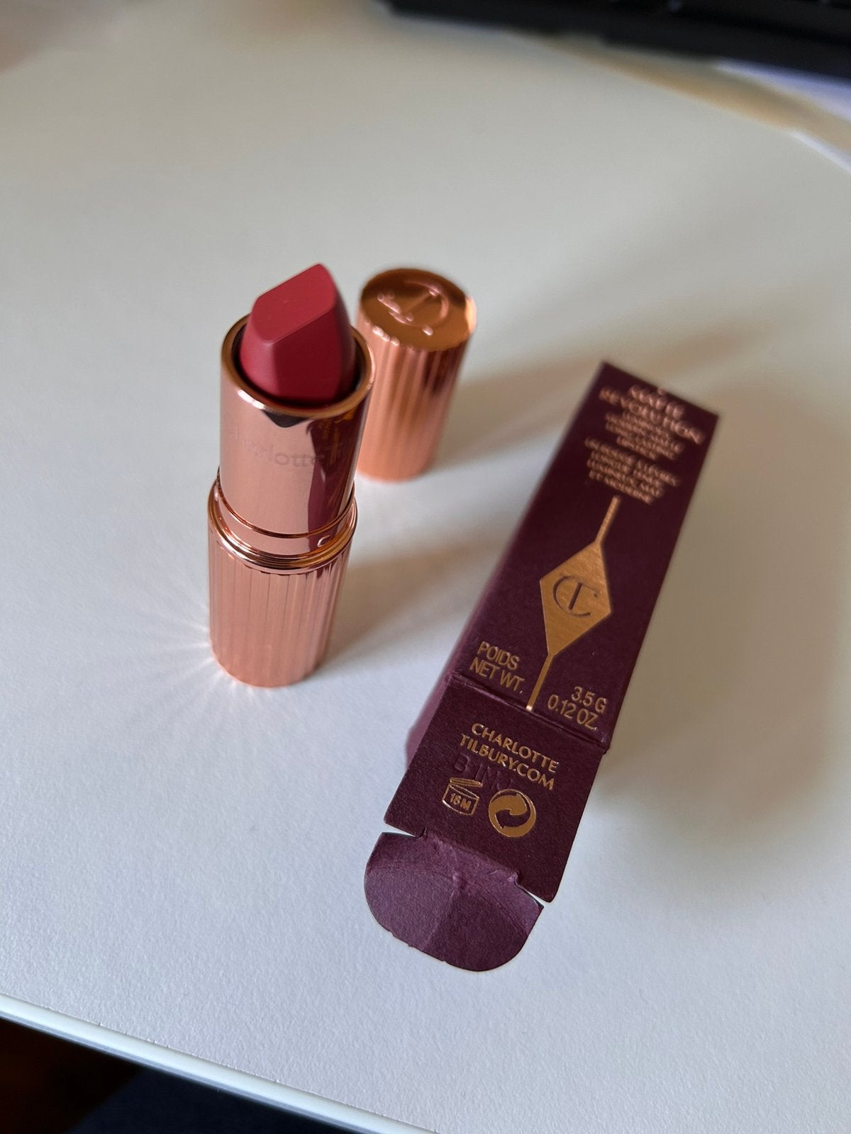 Luxe lipstick Charlotte Tilbury in de kleur Walk of No Shame, Ophalen of Verzenden, Nieuw