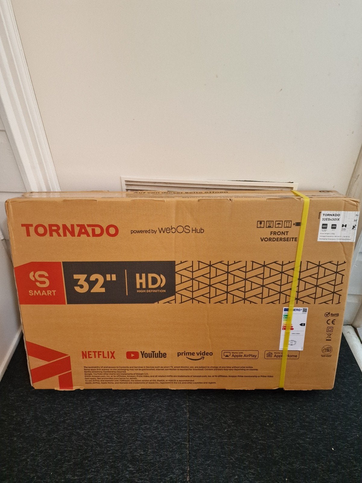 Tornado 32ES4301X 32 inch HD LED Smart TV, Overige merken, LED, 50 Hz, HD Ready (720p)