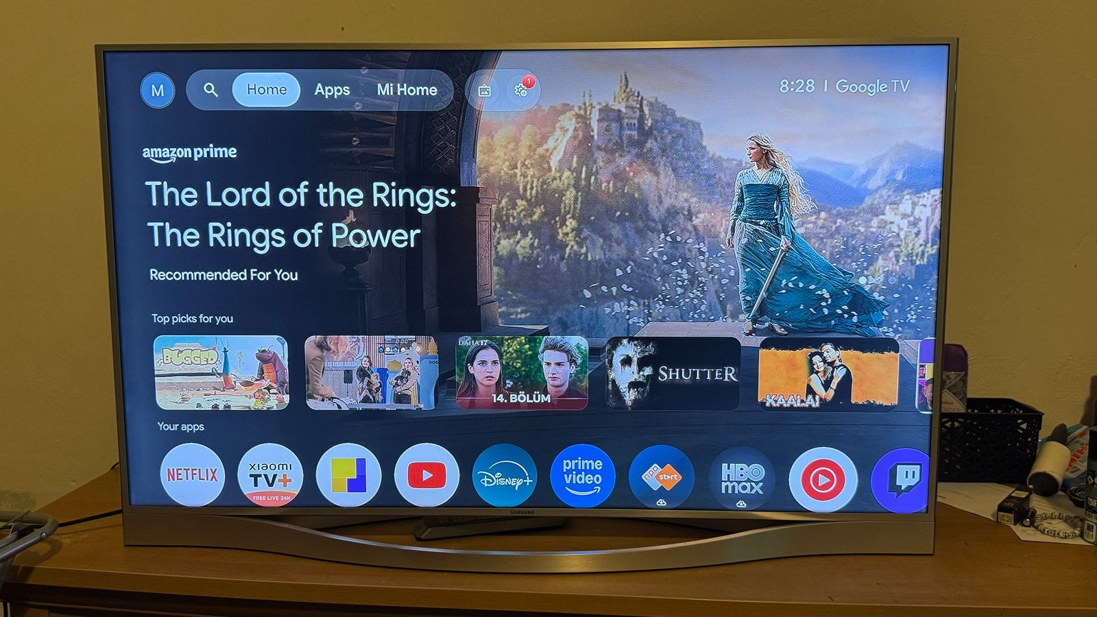 Samsung UE46F8500SL 46 inch Full HD Smart TV met Xiaomi TV S, Ophalen, LED, Zo goed als nieuw, 100 Hz