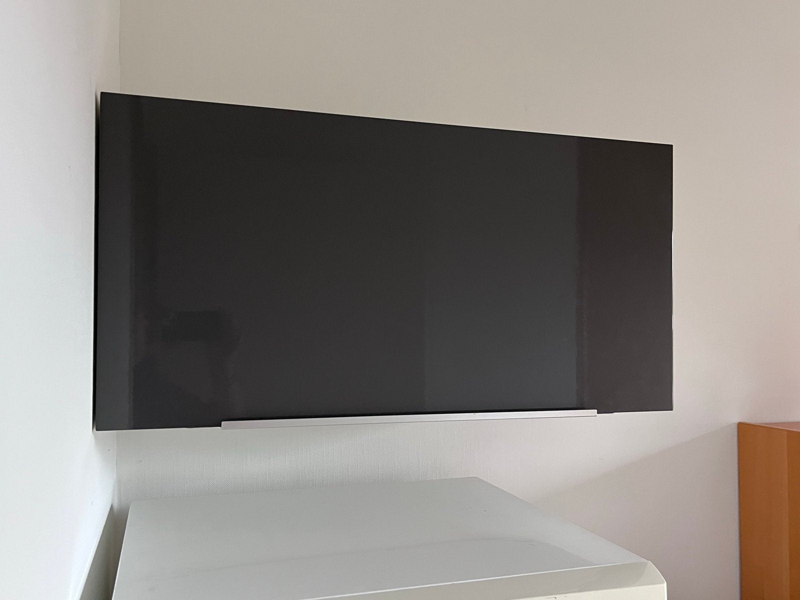 Ikea Metod Grijze hoogglans wandkast (80x40x40 cm), Huis en Inrichting, Ophalen, Gebruikt