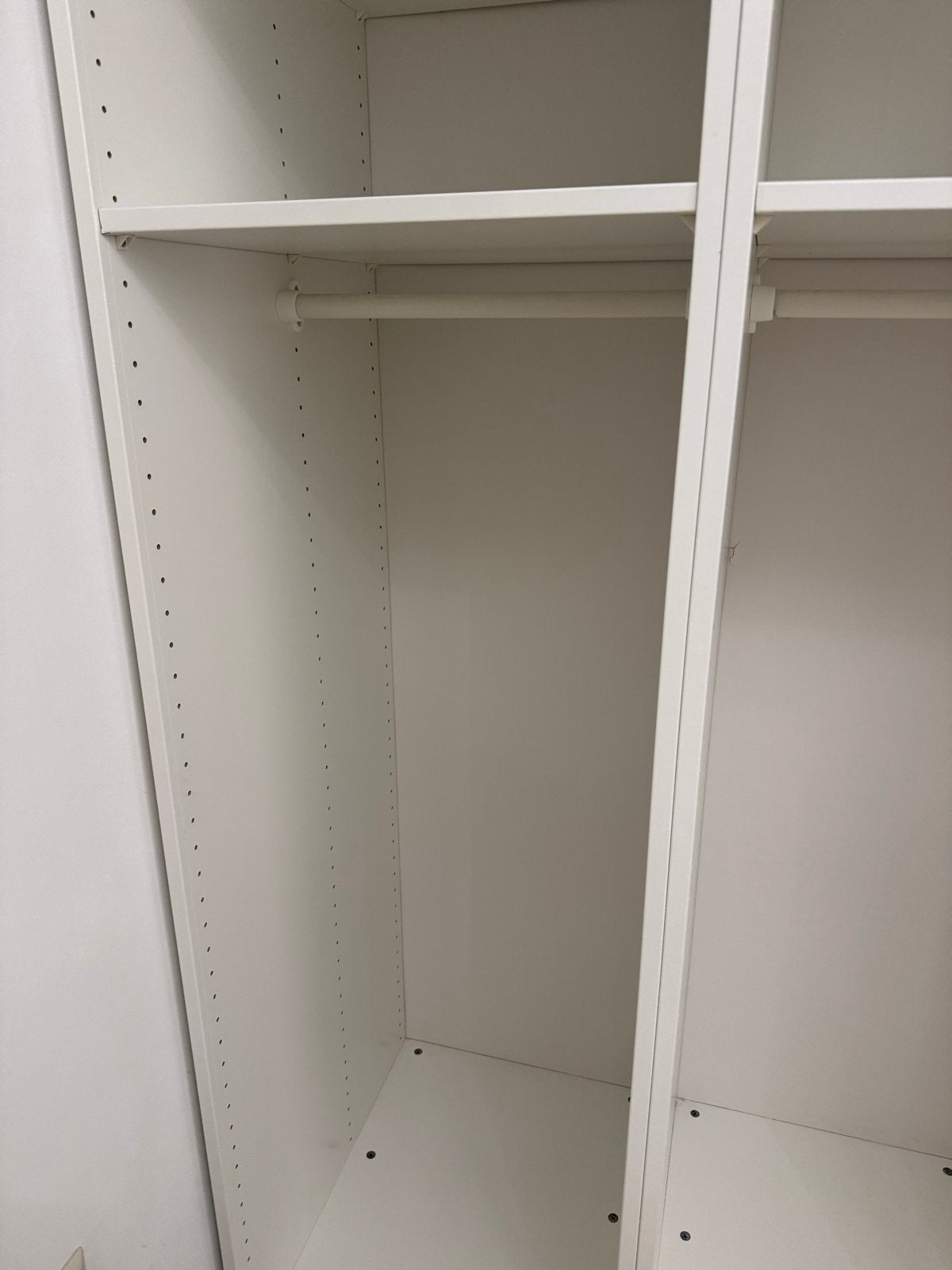 IKEA Pax Kast - Wit, met planken en hangruimte, Met plank(en), 200 cm of meer, Zo goed als nieuw, Overige houtsoorten