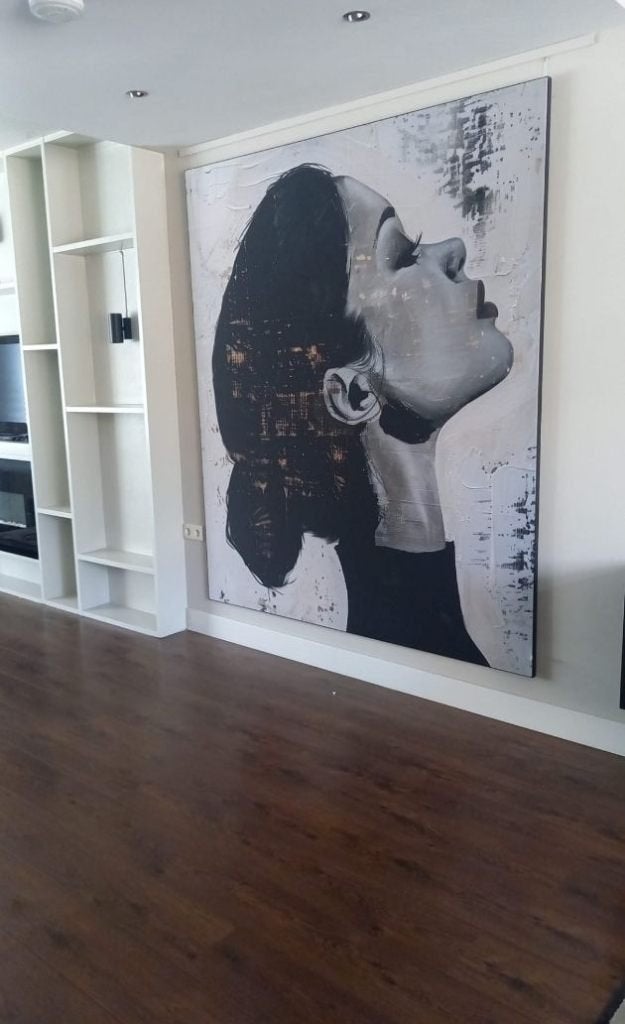 Painted fashion wisseldoek voor ArtFrame 180x210 cm, Nieuw, 125 cm of meer, Ophalen of Verzenden, Schilderij