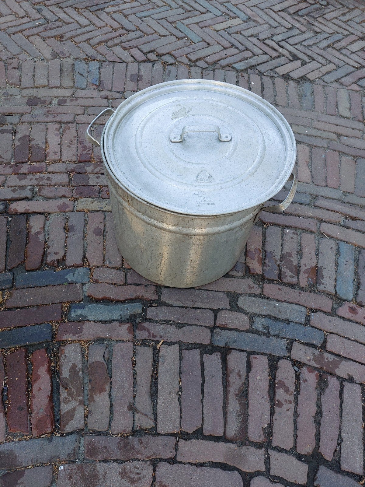 zinken emmer/pan, Ophalen, Gebruikt, Overige materialen