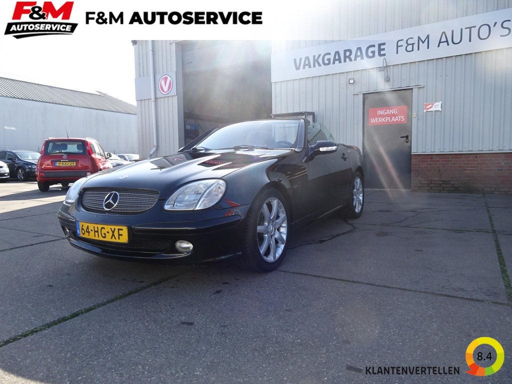 Mercedes-Benz SLK 200 K Youngtimer, leder, Nederlands geleve, Auto's, Mercedes-Benz, Voorwielaandrijving, 1998 cc, Stof, Gebruikt