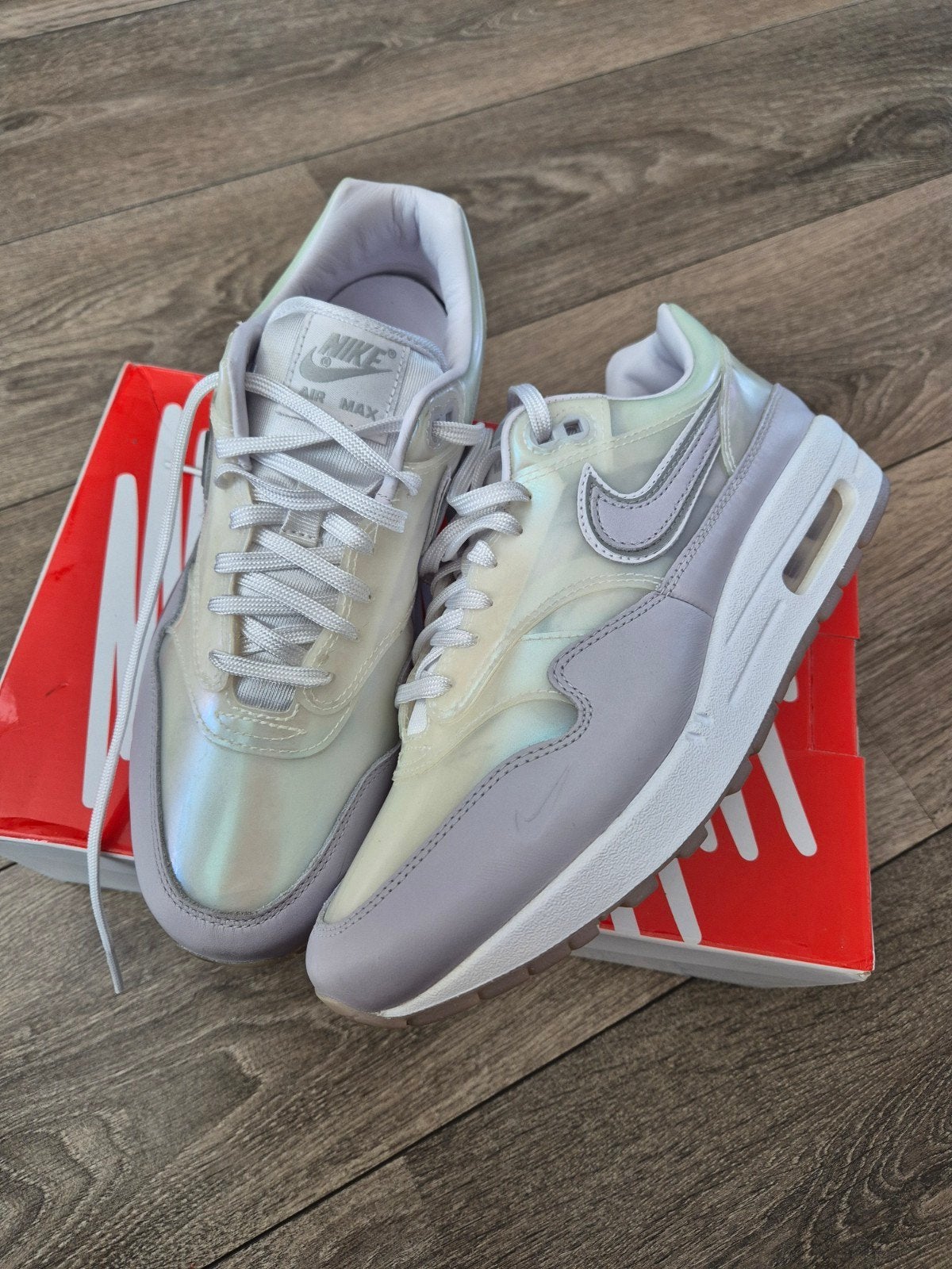 🩶 Nike Air Max 1 "SNKRS" Special Edition Maat 40,5 OG Box, Nike air max, Wit, Ophalen of Verzenden, Sneakers of Gympen