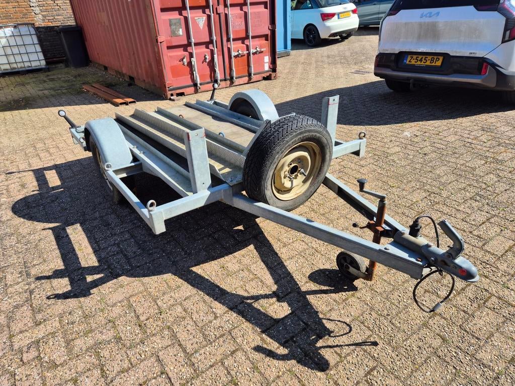 Stevige motoraanhanger met reservewiel, Auto diversen, Aanhangers en Bagagewagens, Ophalen