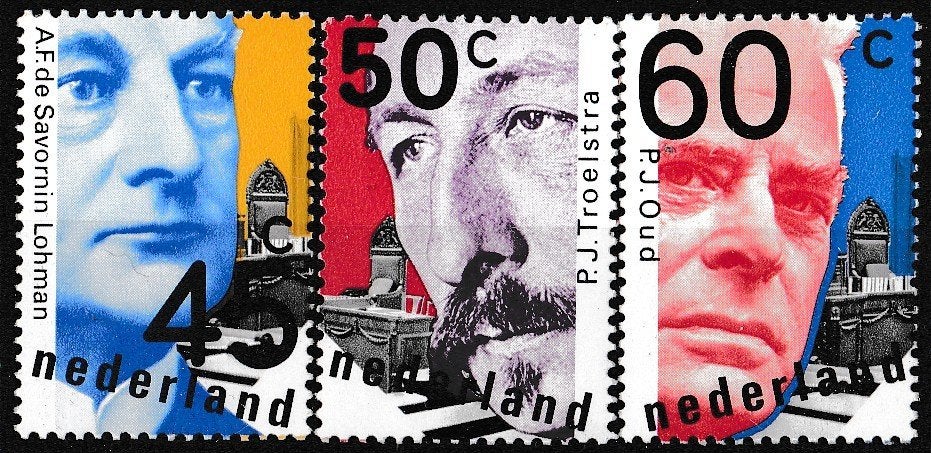Nederlandse politici – MNH – NVPH 1191-1193, Verzenden, Na 1940, Postfris