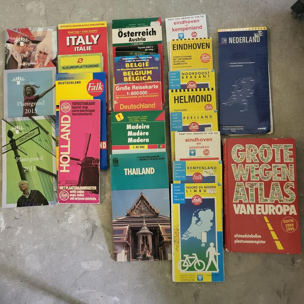 Diverse wegenkaarten., Ophalen of Verzenden, Zo goed als nieuw, Europa, Overige merken