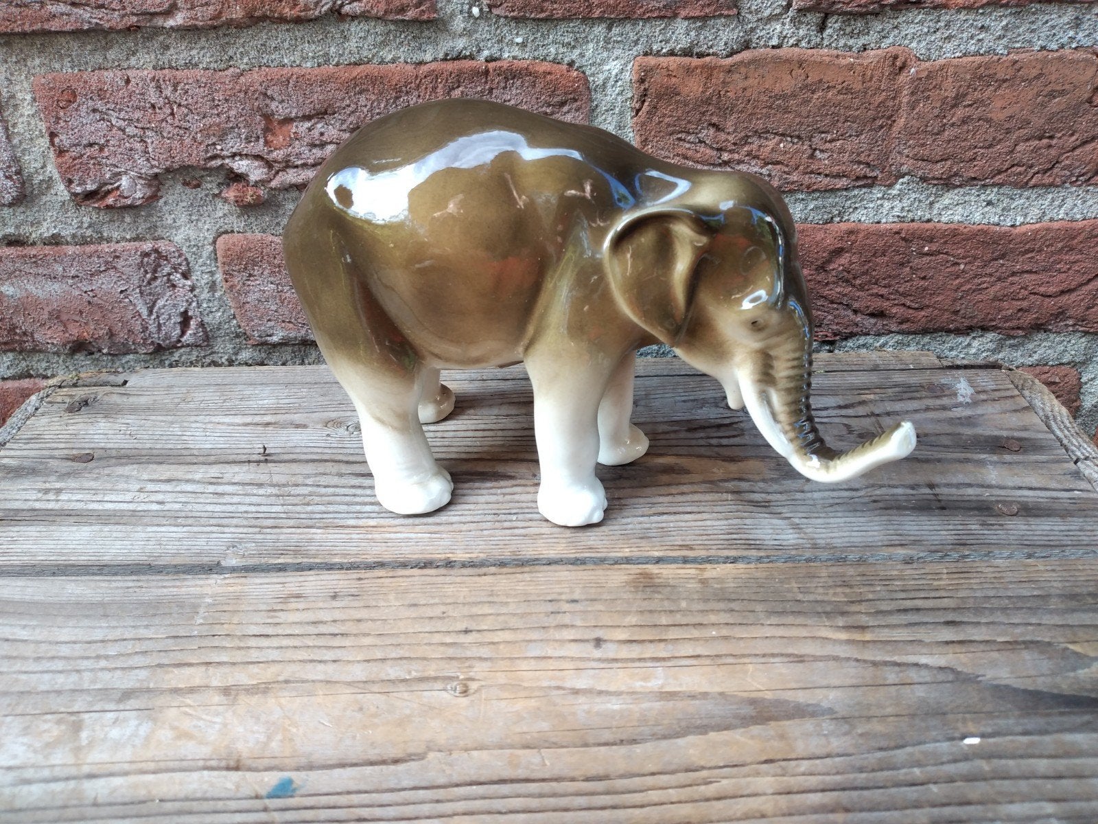 Royal dux bohemia porseleinen olifant, Antiek en Kunst, Ophalen of Verzenden