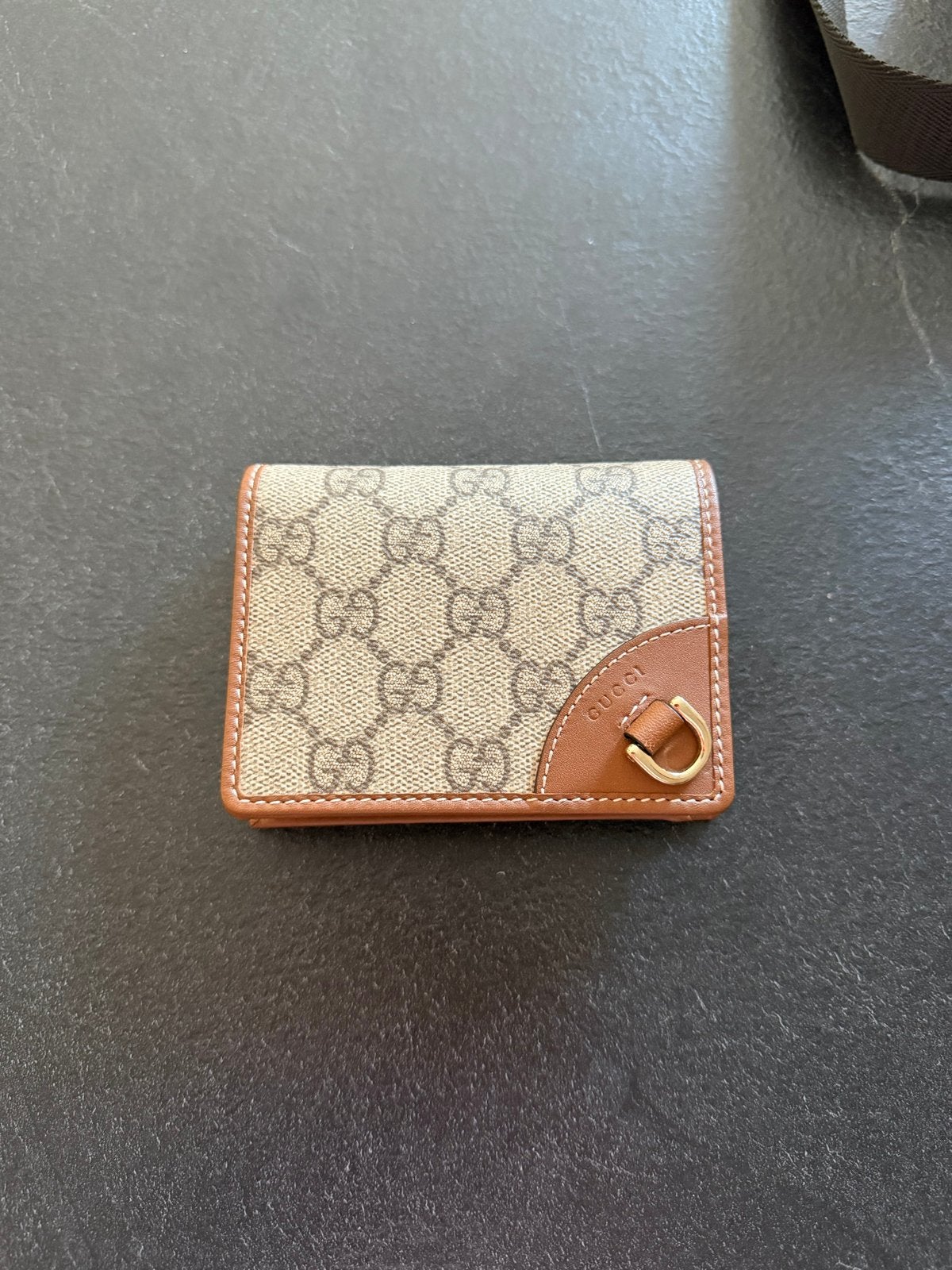 Originele Gucci portemonnee - Zo goed als nieuw, Sieraden, Tassen en Uiterlijk, Portemonnees, Overige merken, Bruin, Ophalen of Verzenden