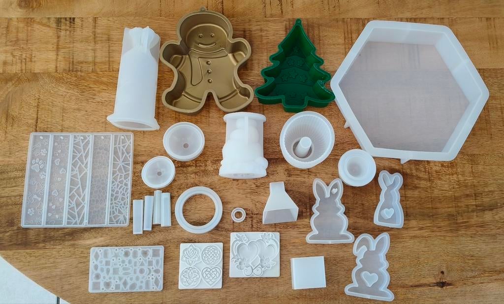 Diverse siliconen mallen - epoxy, knutselen, Ophalen of Verzenden, Zo goed als nieuw, Gereedschap of Toebehoren