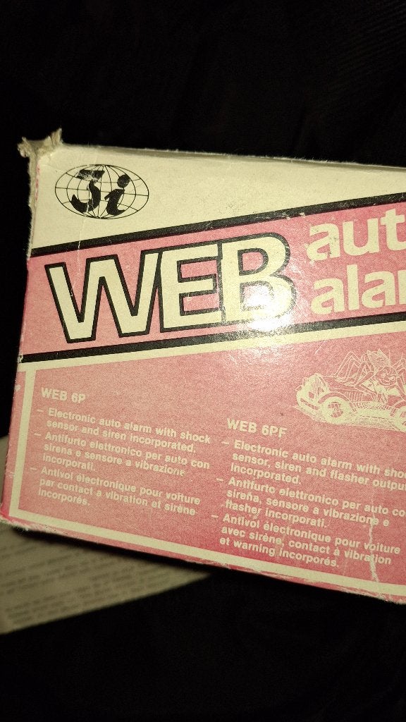 Zeldzaam NOS WEB 6PF Auto Alarm met Flasher, Auto diversen, Ophalen of Verzenden, Zo goed als nieuw