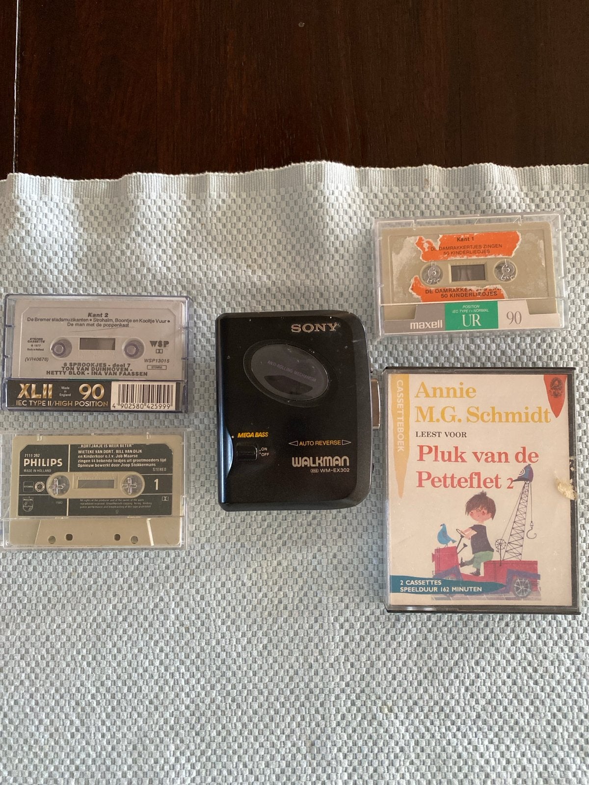 Sony Walkman WM-EX302 met diverse cassettes, Ophalen of Verzenden, Walkman