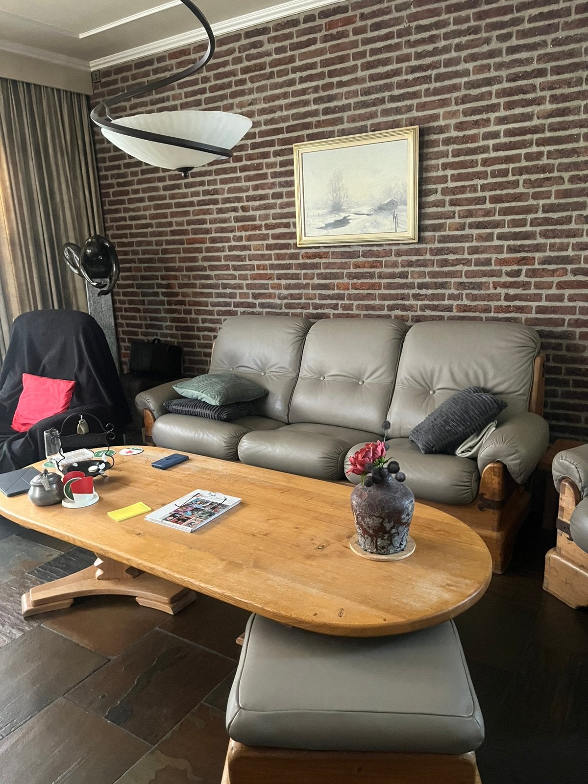 Licht eiken salon tafel, Ophalen, Rechthoekig, 150 tot 200 cm, 50 tot 100 cm