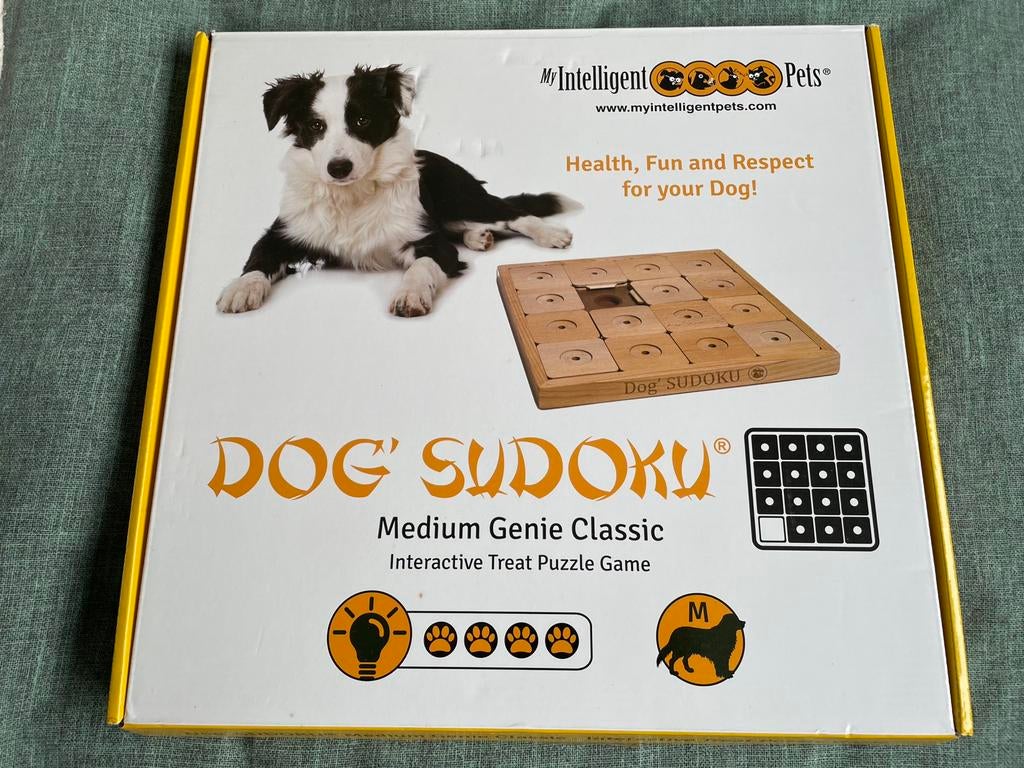 My Intelligent Pets hondenpuzzel Dog Sudoku, Ophalen of Verzenden, Zo goed als nieuw, Intelligentiespeelgoed