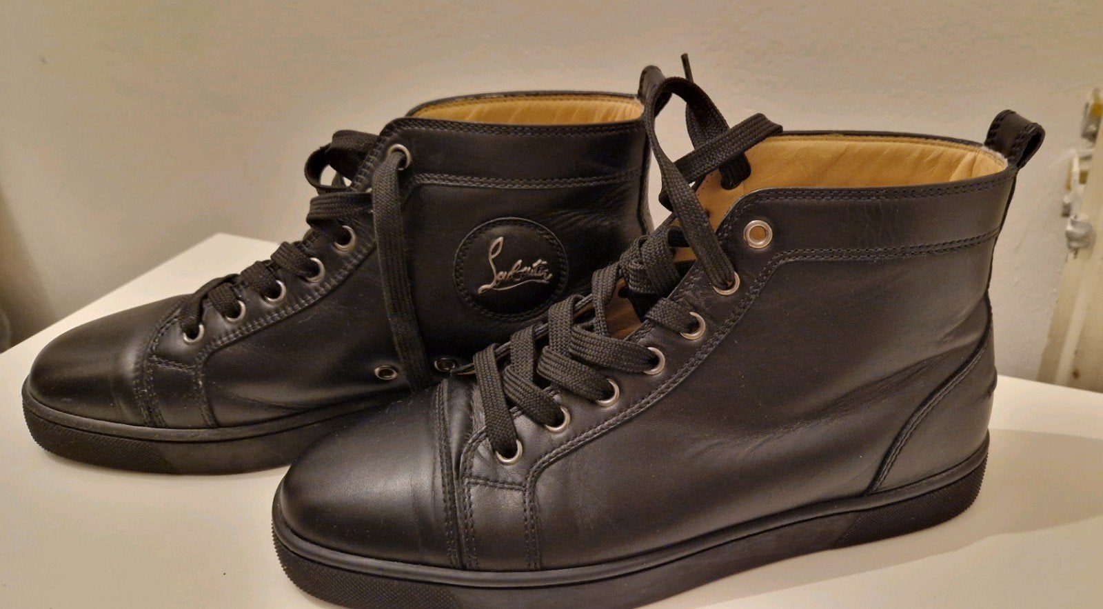 Christian Louboutin originele schoenen - kalfsleer, Ophalen of Verzenden, Zo goed als nieuw, Zwart, Christian Louboutin