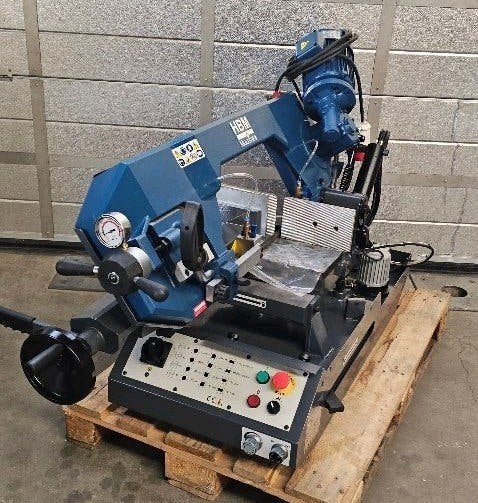 HBM 280NL Metaallintzaag 400 volt - 1,5 KW Aanbieding!!, Ophalen, 70 mm of meer, Zo goed als nieuw, Lintzaag