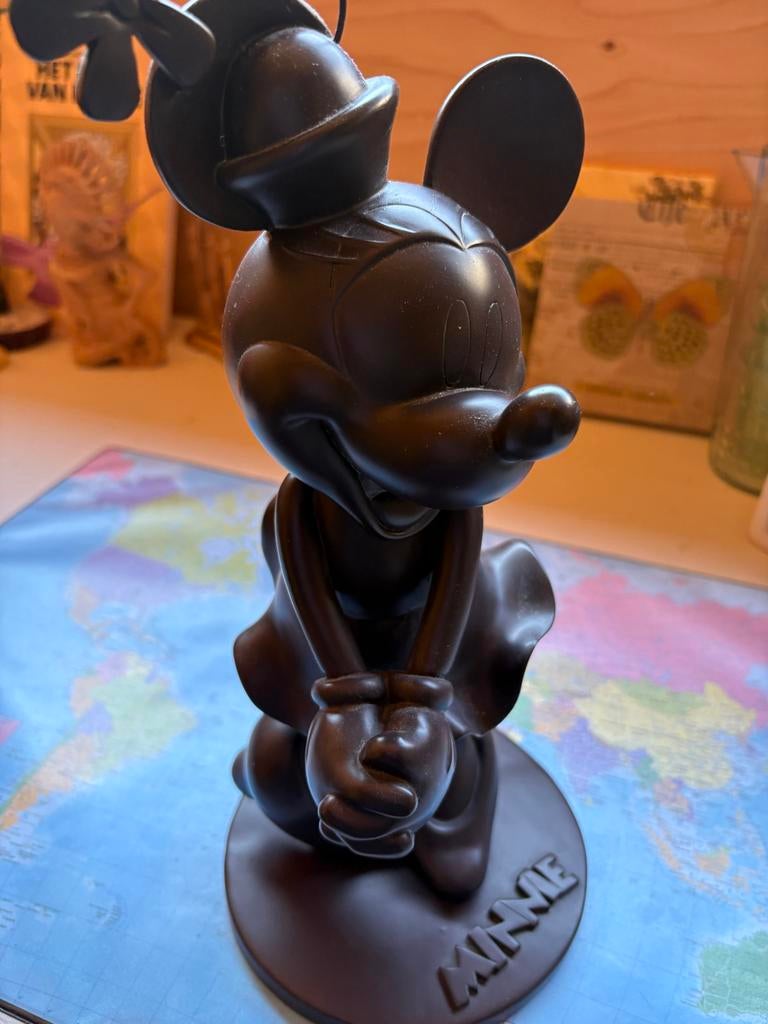 Origineel Minnie Mouse Disney Beeldje - Bruin, Ophalen, Mickey Mouse, Zo goed als nieuw, Beeldje of Figuurtje
