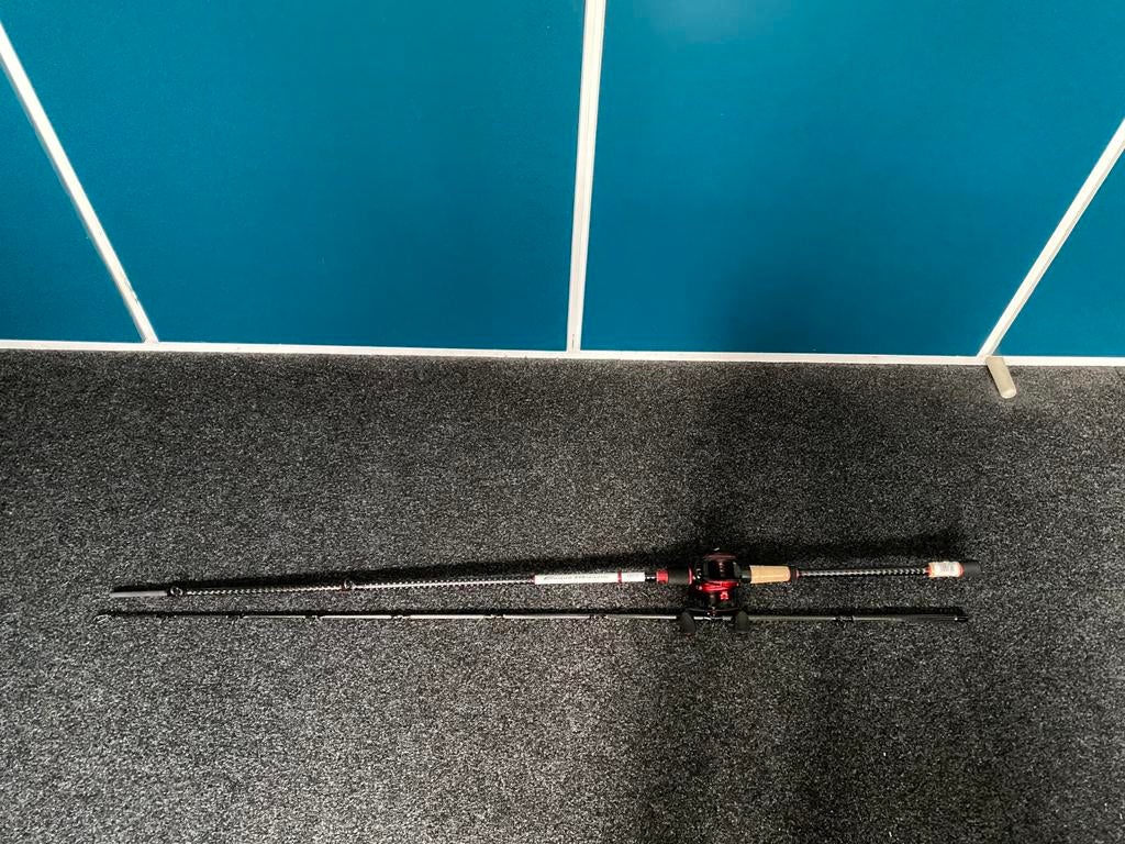 Heavy Baitcast combo’s 2,7m 0-120gr incl gevlochten draad, Watersport en Boten, Hengelsport | Roofvissen, Nieuw, S, H, Complete set