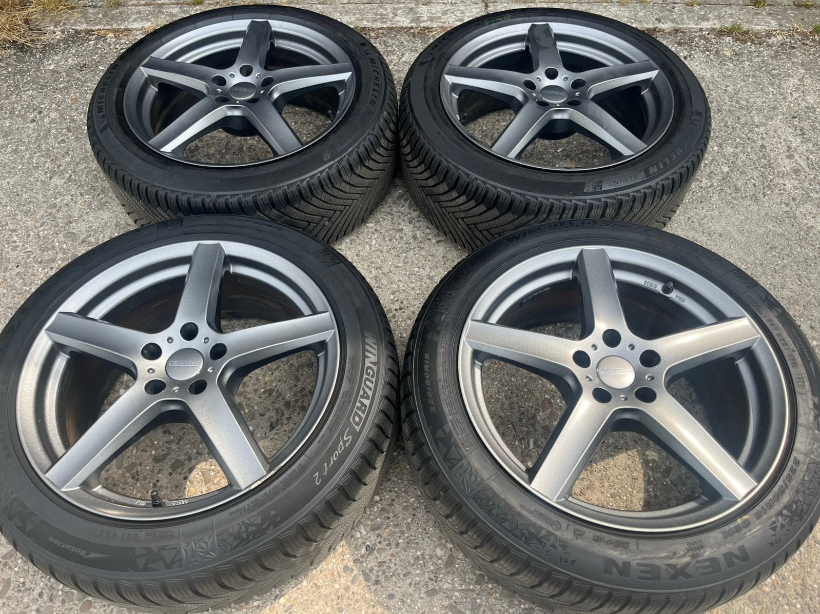 18” Dezent 5x112 VW winter velgen 5x112 | ET35, Ophalen, 18 inch, Gebruikt, Dezent