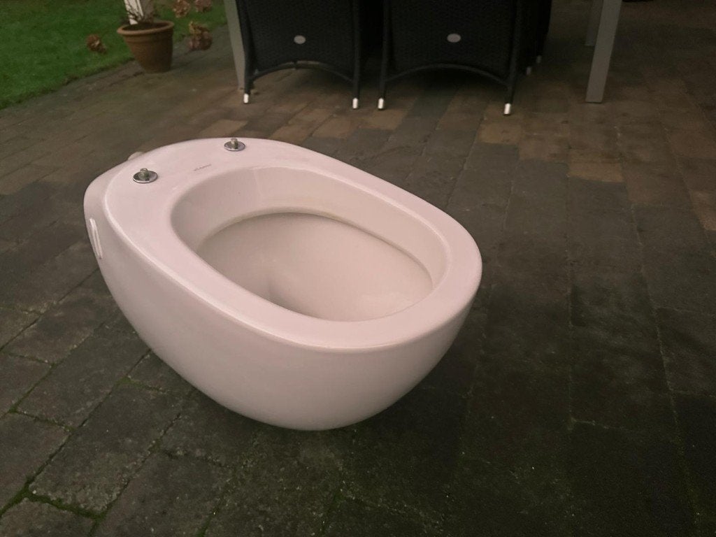 Sphinx wandcloset diepspoel serie 390/355 Wit, Ophalen, Zo goed als nieuw, Steen, Toilet