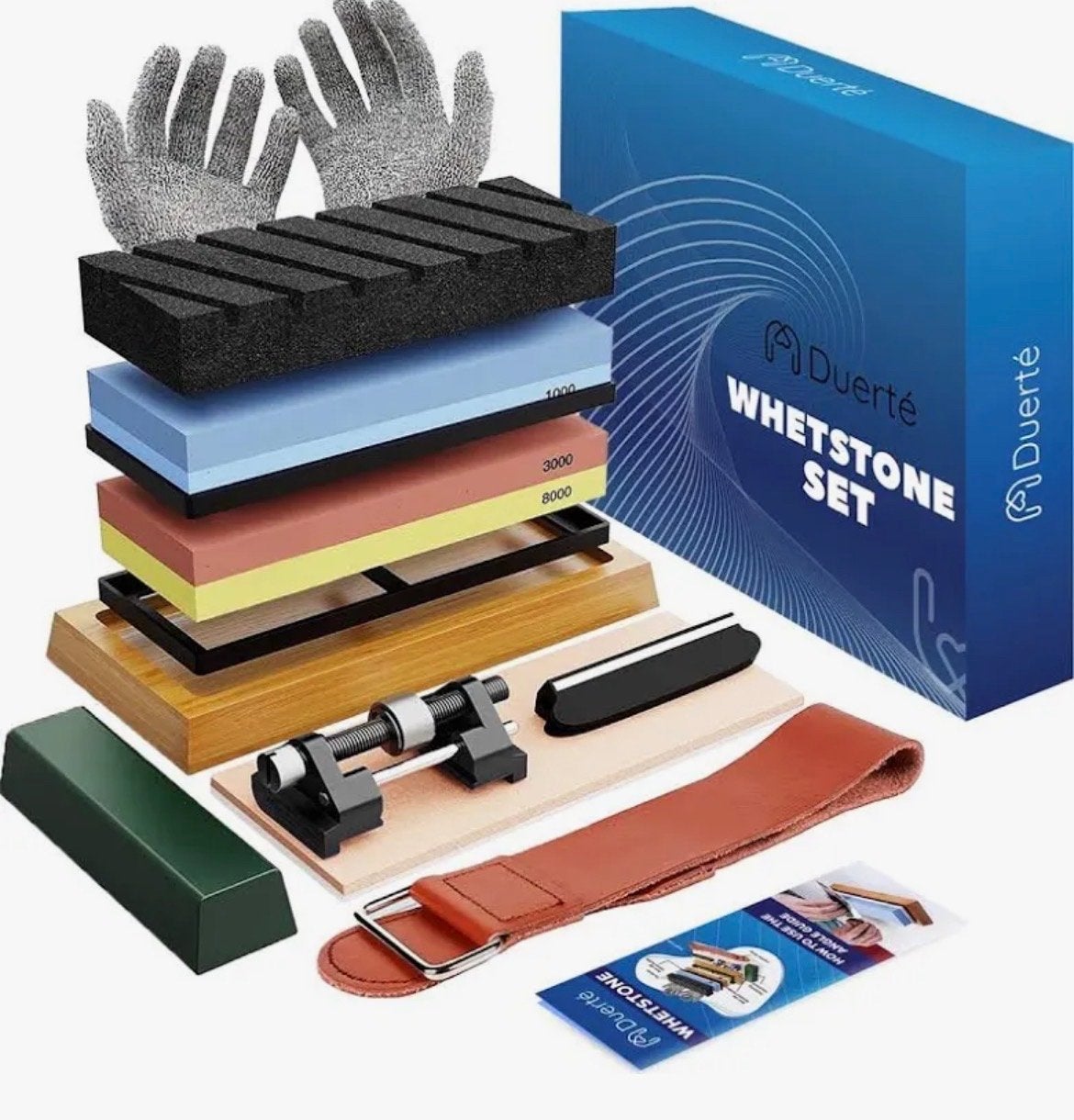 Duerte Wetsteen Set 400/1000 en 3000/8000 met Accessoires, Ophalen of Verzenden, Nieuw, Overige typen, Overige merken