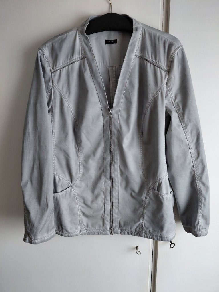 Gerry Weber zomerjasje , mt 44 ,grijs, Maat 42/44 (L), Ophalen of Verzenden, Zo goed als nieuw, Grijs