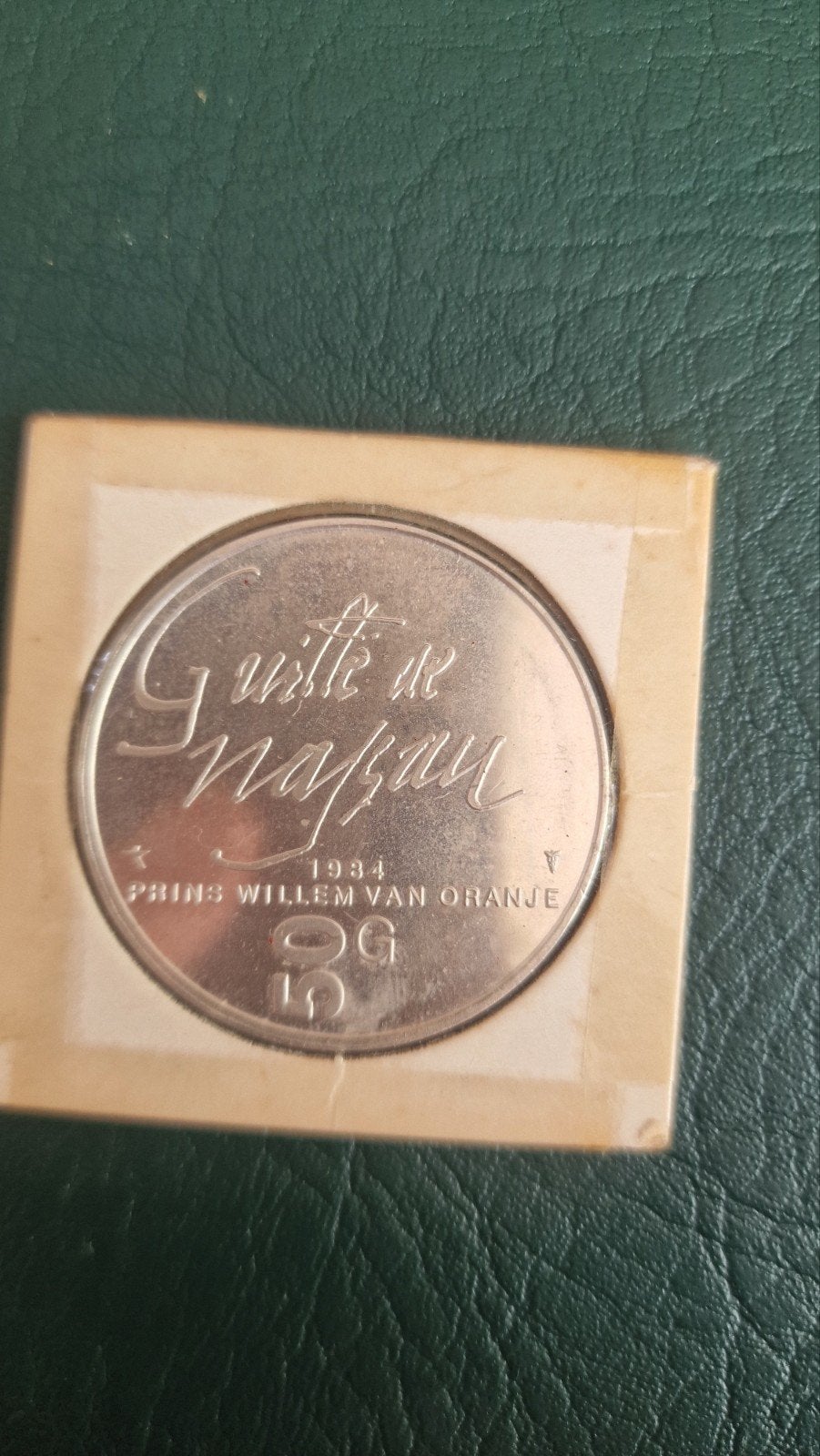 50 GULDEN ZILVER 1984,PRINS WILLEM VAN ORANGE, Ophalen of Verzenden, Zilver