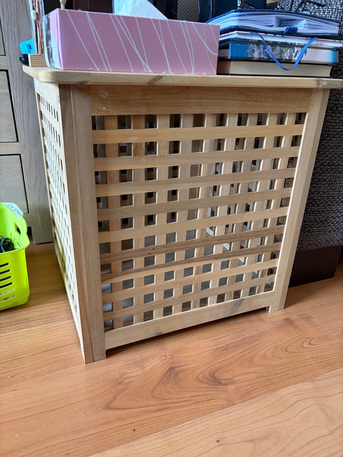 Houten wasmand/opbergmand IKEA, Ophalen, Gebruikt