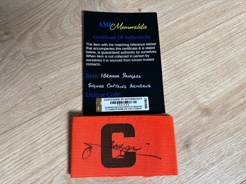 Gesigneerde aanvoerdersband Ibrahim Sangaré (PSV) + COA, Ophalen of Verzenden, Zo goed als nieuw, PSV, Shirt