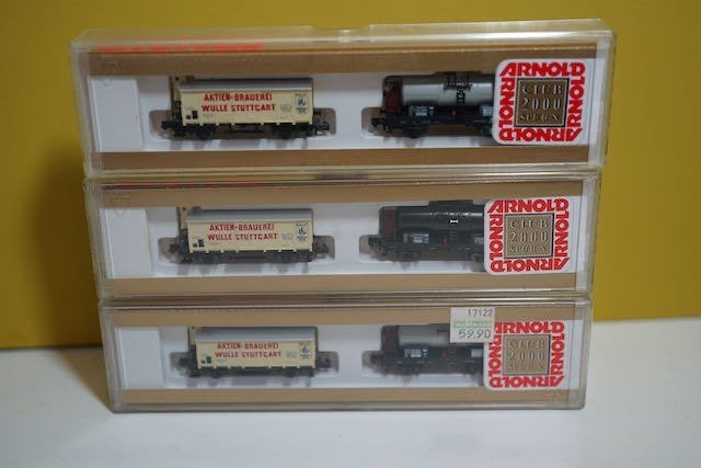Arnold N 70005 Güterwagen-Set, Württemberg, NEU in OVP, Arnold, Gelijkstroom, Verzenden, Nieuw