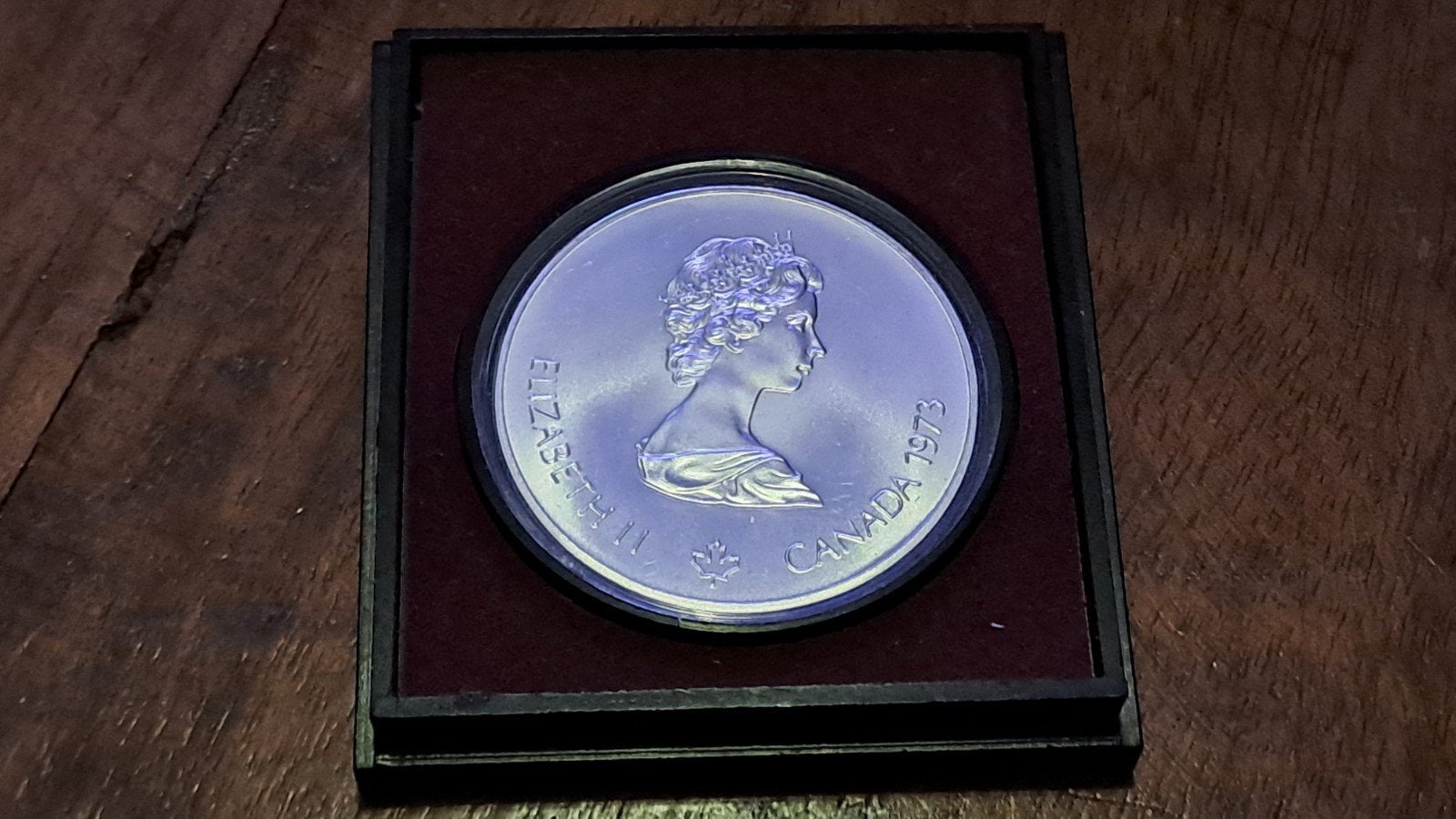 Zilveren 10 Dollar Munt Canada Olympische Spelen 1976, Ophalen of Verzenden, Noord-Amerika, Losse munt, Zilver