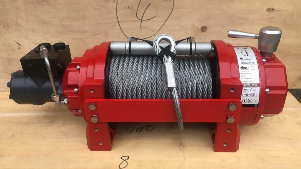 Hydraulische lier KOMPAKT 7-8 T oprijwagen kabel 26-43m 12mm