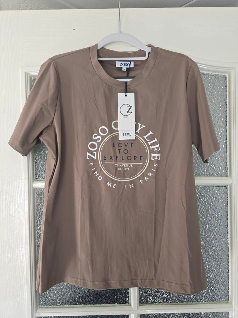 Nieuw zoso travel shirt M taupe, Ophalen of Verzenden, Nieuw, Korte mouw