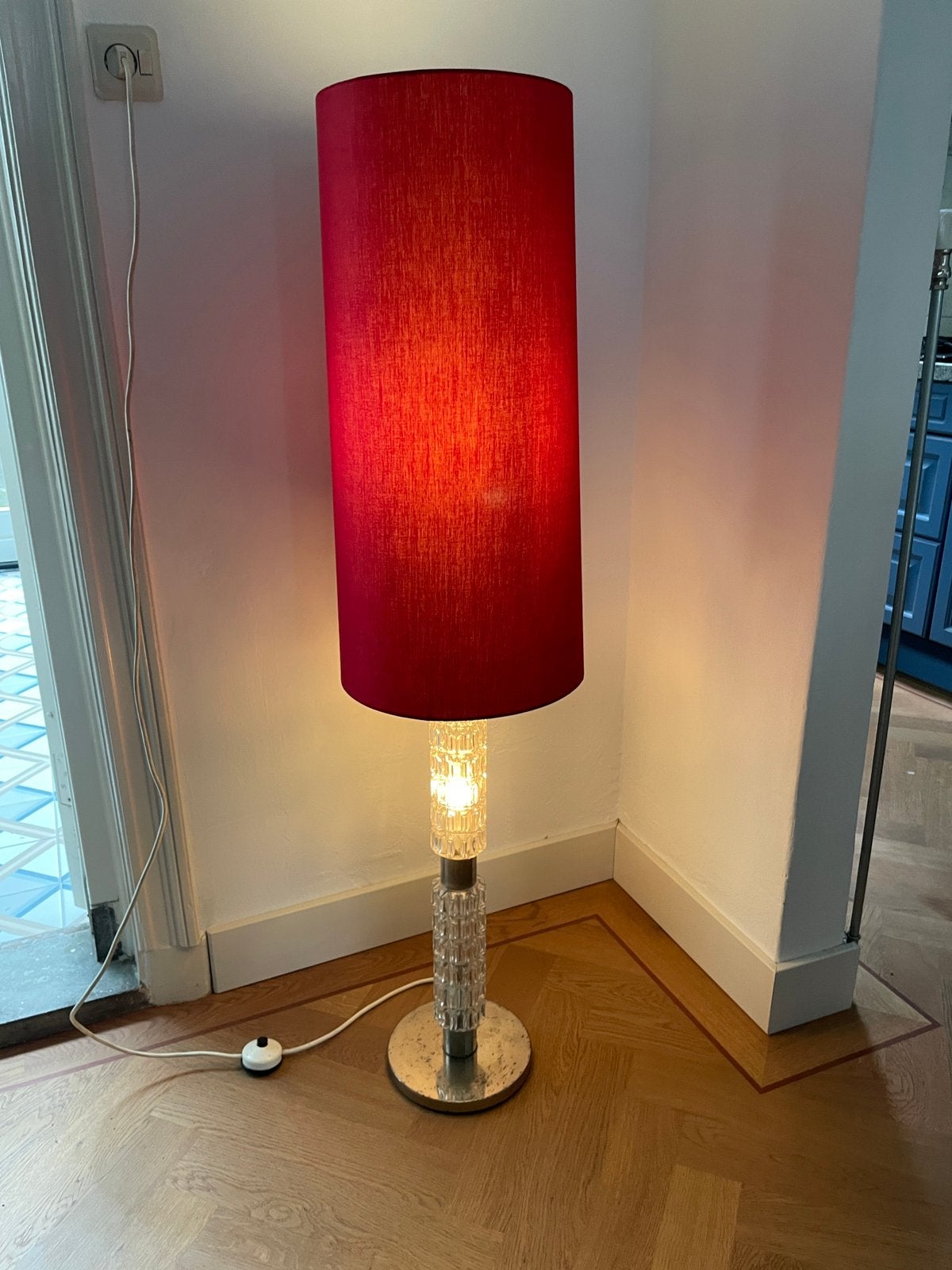 Vloerlamp design retro richard essig space age, Ophalen, Gebruikt, 150 tot 200 cm